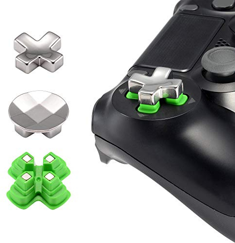 eXtremeRate Magnetiska Metallknappar för ps4 Controller, Justerbara Dpads Ersättningsdelar för ps4 Slim Pro Controller (3 i 1)