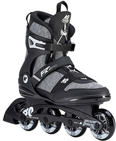 K2 Skates Herren Inline Skates F.I.T. 80 PRO, Black - Grey, 30D0771.1.1.115
