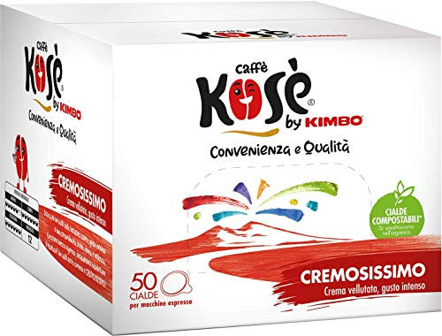 caffè Kosè Cremosissimo Cialde Compostabili* per macchine espresso 50 x 7 g