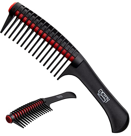 PONIK'S PROFESSIONAL - Haarfärbekamm für Spülungen und Farben, Anti-Spliss-Kamm, Grau