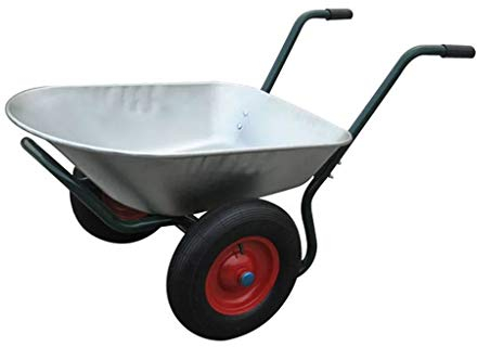 Tidyard Schubkarre 2-Rad Bauschubkarre Garten Hofkarre Arbeitskarre max.150kg 66L