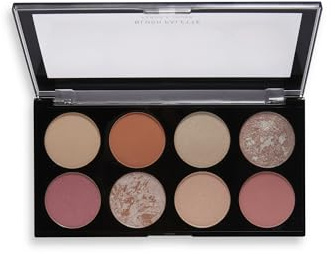 Makeup Revolution Beauty London Ultra, Blush Palette, Golden Desire, 8 tonalità, 12,8 g