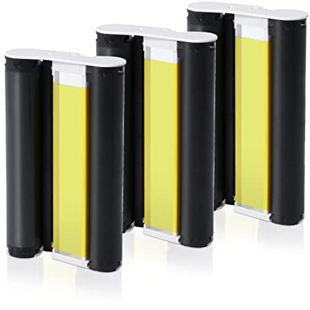 Rechange Canon Selphy KP-108IN 3115B001(AA) Cartouche KP-36IN Encre, pour Selphy CP Imprimante CP1500 CP1300 CP1200 CP1000 CP910 CP900 CP810, 3 Cartouches 100 x 148 mm (sans Papier Photo)
