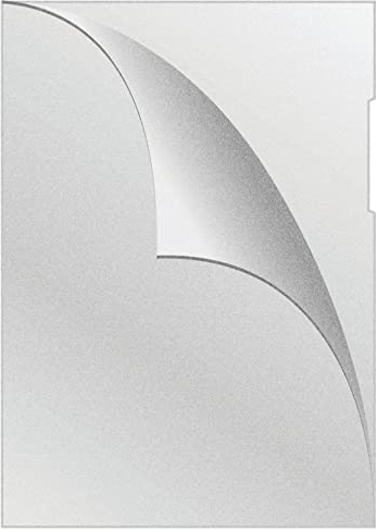 Q-Connect KF11194 Aktenhüllen vom Typ L Din A4 Genarbt Erweitert/ 50 Stück/Farbe: Transparent/PP 75 μm/Seitlich Offen Stabil Sichthüllen Klarsichthüllen