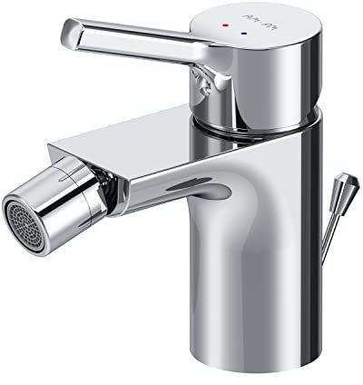 AM.PM X-Joy S FXB83100 Einhebel Bidet-Armatur, kratzfest, Wandmontage, für eine Wandbefestigung in Badezimmer und Gästebad geeignet, leicht zu reinigen, Chrom