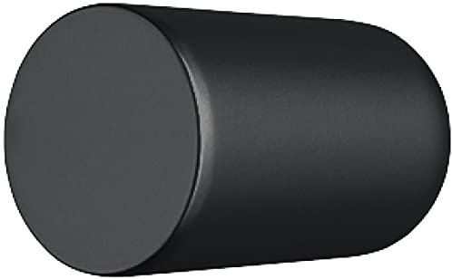 Gedotec Trend Möbelknöpfe aus Vollmetall - Schwarz matt | 1 Stück Schrankgriff modern | Schrankknopf im zeitlosen look | Design-Knopf - Höhe: 24 mm | Möbel-Knauf inkl M4 x 25 Möbelschrauben