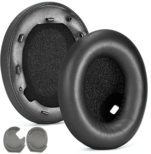 Replacement Ear Pads Cushions Compatible with Sony WH-1000XM4, Earpads for WH 1000XM4 Headphones, Soft High Protein Leather, Superior Noise Isolation Memory Foam