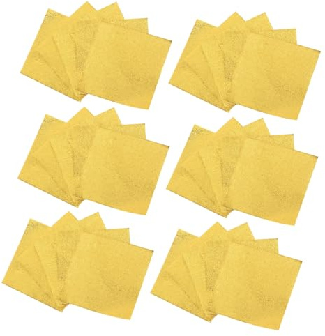 Gold Aluminium Foil Candy Wrappers 500pcs Chocolate Packaging | Candy and Chocolate, Golden Sheets for Valentine’s Day Bakery Party Use, Convenient Shaping