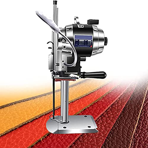 SSQUZA Cloth Cutting Machine,Vertical Electric Fabric Straight Knife Cutter with Automatic Knife Sharpen,11cm,16cm,21cm Cutting Thickness,Suitable for Clothing,Leather,Shoes and Hats,220V-10