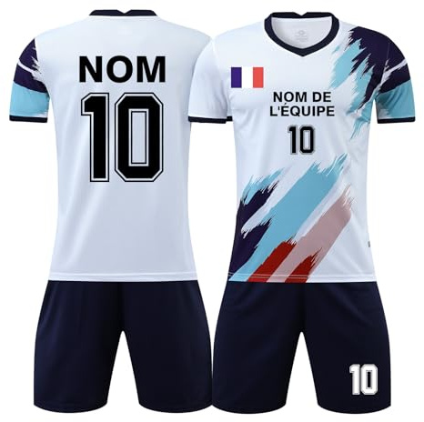 ORYG Maillot Football Personnalisés Garçons et Filles Sport Short de Football Costume Adulte Équipe Formation Uniforme