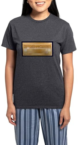 CafePress Ten Downing Street Letter Box Plaque Women's Charcoal PJ Set