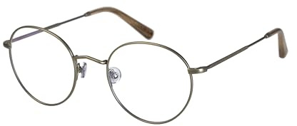 Savile Row Brille mit Sehstärke für Herren optional mit Sonnenbrillentönung oder Blaulichtfilter, Rund, gefertigt aus Titan (inklusive Brillenetui)