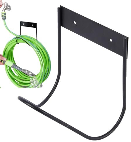 Salyeeluly Wasserschlauchhalter Wandhalterung, Gartenschlauchhalter - Hochleistungs-Schlauchständer aus Metall,Robuster freistehender Schlauchhalter, abnehmbarer Gartenschlauch-Aufbewahrungsständer