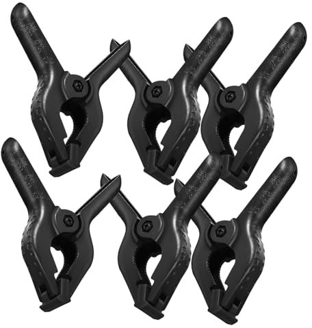 OSALADI 6pezzi Morsetto Molla Per Fondale Clip Resistenti Per Telo Supporto Robusto Per Fondali Fotografici Adatto Mussola e Vinile Facile Da Usare Per Fissaggio e Rimozione