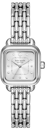kate spade new york Women's Gracie Square Three-Hand Stainless Steel Watch (Model: KSW1862)