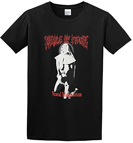 Cradle of Filth Vestal T-Shirt Funny Top Tee Short-Sleeve for Mens T-Shirt Black S