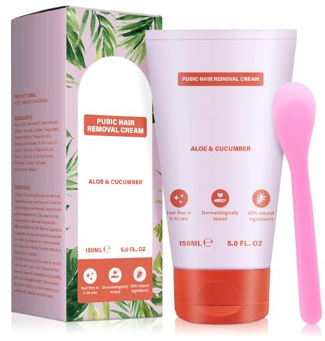 Haarentfernungscreme, Enthaarungscreme Intimbereich,Bye Bye Bushs Body Haarentfernung Schaum Männer Frauen 150ml, Hair Removal Cream für Achselhöhlen Beine Intimbereich