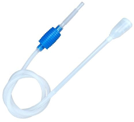 FUSHENGCHUANG sifone Manuale per la Pulizia della Ghiaia dell’Acquario, Filtro Perfetto per Pulire e Cambiare Acqua nel Serbatoio：1,4 Metri con Filtro Blu