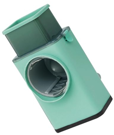 SMASOLO Rallador Manual Multiusos con Manivela Cortador de Tambor Intercambiable para Verduras Frutas y Queso Procesador Manual para Rebanar Rallar y Triturar Fácil Limpieza y Uso Cómodo