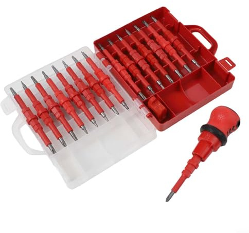 Insulated Screwdrivers Set For Electricians 34PCS With Chrome Vanadium Steel And Ergonomic Handle