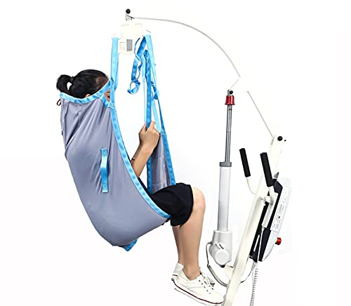 Patient Lift Toileting Sling for Hoist Divided Leg Sling, Reusable Sitting Transfer Belt Patient Lifter Bariatric Handicap Lift for Patient Elderly(M)