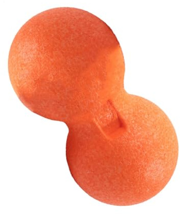 SOPOTUTU Pelota de Masaje de Cacahuete para Movilidad y Alivio Muscular, Herramienta de Masaje de Tejido Profundo Núcleo Compacto de Epp Naranja