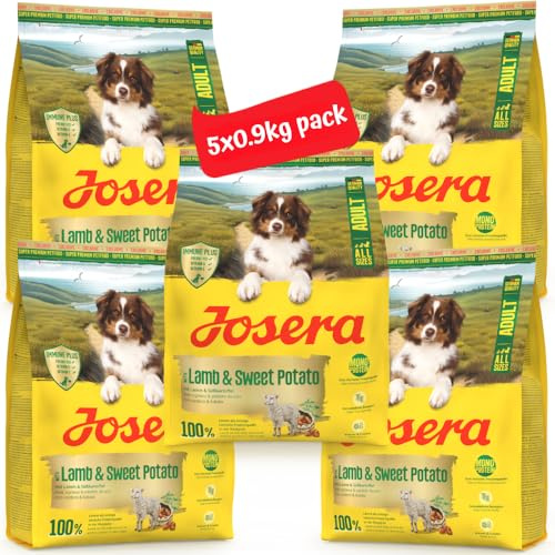 Josera Adult Lamb & Sweet Potato 5 x 900 g Trockenfutter für Hunde