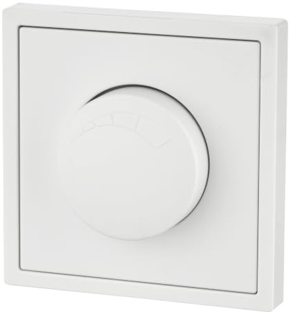 Variateur rotatif LED encastré - Interrupteur à pression tout-en-un - Série V11 - Blanc