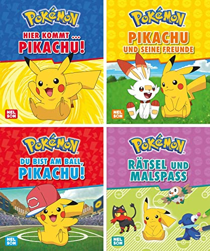 Nelson Mini-Bücher: Pokémon: Pikachu 1-4: 24 Mini-Bücher im Display