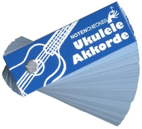 Notecrackers - Ukulele-Akkorde | Kompaktes Referenzdeck für Anfänger, Schüler und Lehrer | 70 doppelseitige Karten mit GCEA-Fingersatzdiagrammen | Notenbuch mit Dur-, Moll-, Sept- und Dim-Akkorden