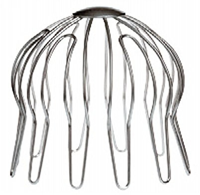 Grömo 10061216018 Edelstahl Laubsieb DN100 mm Laubfangsieb für Fallrohr 100 mm, Silber