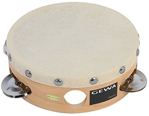 GEWA 841300.0 - Pandereta tradicional con sonajas, 6