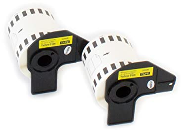vhbw 2x Rolle Etiketten Aufkleber kompatibel mit Brother P-Touch QL-1050, QL-1050N, QL-1060, QL-1060N, QL-500, QL-500A, QL-500BS Ersatz für Brother DK-22606.