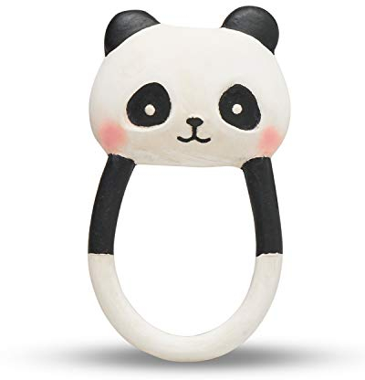 Lanco 8424678904194 Kori der Panda Beißring; 100% Naturkautschuk, weiß, 200 g