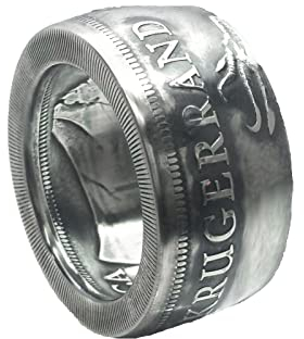 Münzring Afrika Krügerrand Feinsilber 999er Größe 62 bis 74