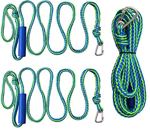 PWC Boots-Anlegeleinen, 2 Stück, Festmachseil, Abschleppleine mit Clip und Schlaufe, strapazierfähig, geflochtene Schnur, Boots-Zubehör, ideal für Jet-Ski, Kajakfahren, erhältlich in 4 Größen