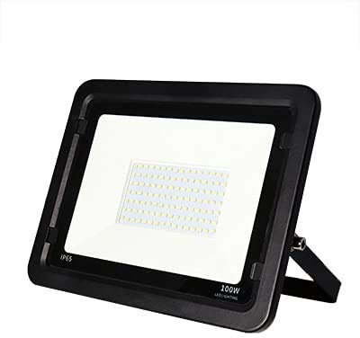 Kingled - Faretto Led da Esterno Nero 100W 8000lm Luce Naturale 4000K, Faro Led Esterno, Proiettore da Esterno Impermeabile IP65, Luce Giardino, Illuminazione Interna ed Esterna
