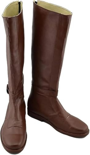 Gynicor Zapatos de cosplay hasta la rodilla para adultos, botas de pirata, zapatos de disfraz de Halloween