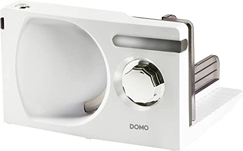 DOMO DO523S Allesschneider Elektrischer – Brotschneidemaschine & Schinkenschneider - 120W - Silber/Metall
