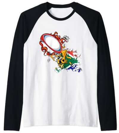 Südafrika Rugby Trikot Springboks Rugby South Africa Rugby Raglan