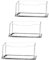 Eorqiurm Visitenkartenhalter,3 Stück Transparent Kartenhalter Schreibtisch Ständer Halter Acryl Visitenkartenhalter Visitenkartenbox für Schreibtisch Ordnung Büro Home Use Business card holder