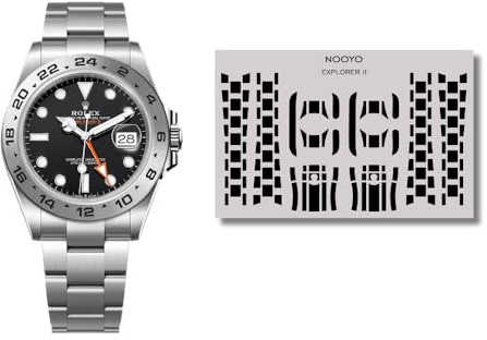 NOOYO Schutzfolie für Rolex Explorer II Schutz für Gehäuse, Schließe und Armband Referenz: 216570