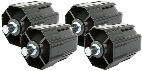 Schellenberg 80300 Walzenhülse Maxi für 60 mm Achtkantwellen, SW 60, 72 mm Länge, Bolzen 12 mm Durchmesser (Packung mit 4)