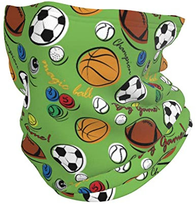 FUkker Halsmanschette, Fußball, Softball, Rugby, Halswärmer, weiche Gesichtsabdeckung, Schlauch, halbe Gesichtsmaske, Schal, Sturmhaube für Outdoor-Sportarten