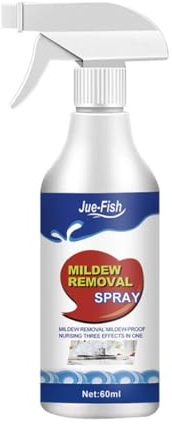 Jue-Fish Mould Spray, 60ml Mould Cleaner Remover Spray, Mildew Removal Spray