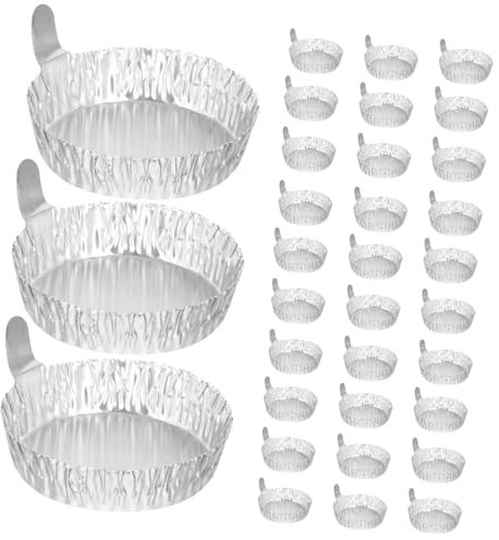 jojofuny 150pièces Coupelles De Pesée Aluminium Avec Poignée Plaques De Pesée Pour Laboratoire Échantillons Et Stockage Matériau Léger Et Pratique