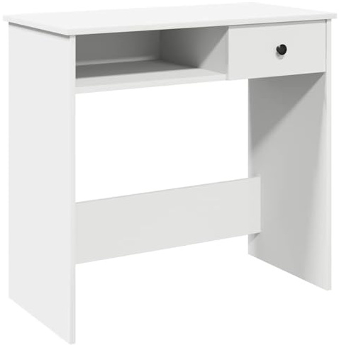 vidaXL Escritorio de Madera contrachapada Blanco 80x40x75 cm