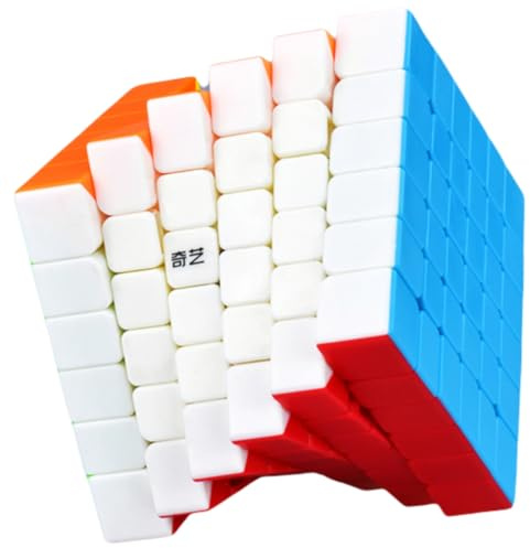 Bukefuno QY 6x6 Puzzle Zauberwürfel Stickerlos Magic Cube Speed QY 6x6x6 Farbmagischer Würfel Spielzeug