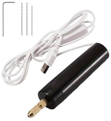 Mini Trapano Elettrico,Mini Drill,Trapano Elettrico a Filo,Mini Trapano Elettrico a Mano,Perforatore a Torsione,Trapano Elettrico per Modellismo,Legno,Resina,Creazione di Gioielli