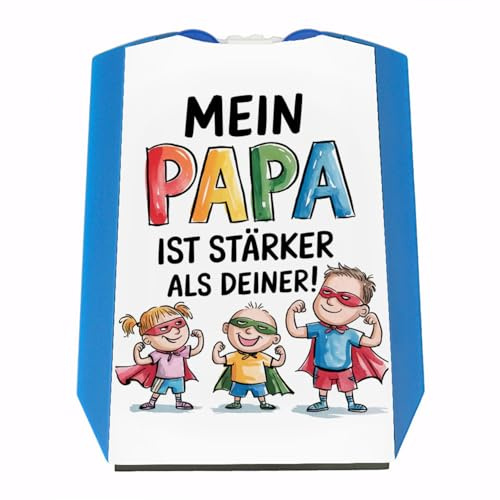speecheese Mein Papa ist der stärkste Superheld Parkscheibe Lustige Parkuhr für Heldendads - perfektes Autozubehör